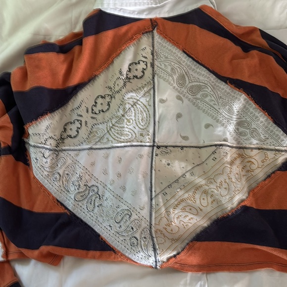 We The Free.  Cropped, Lt wt rugby with super cool back (like a bandana, soft) - Picture 1 of 5